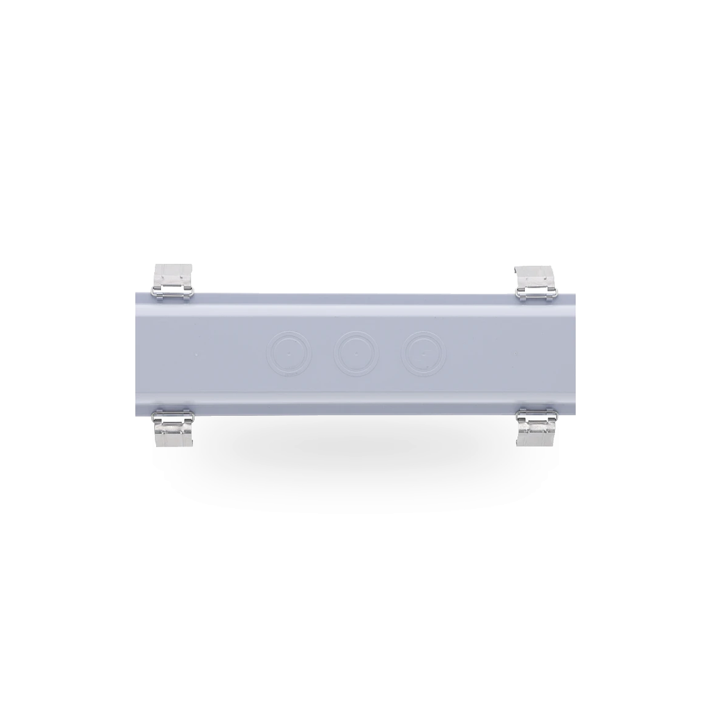 Achterzijde van de LED batten, toont de montagebeugels