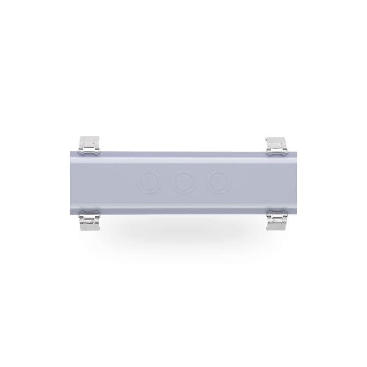 Achterzijde van de LED batten, toont de montagebeugels