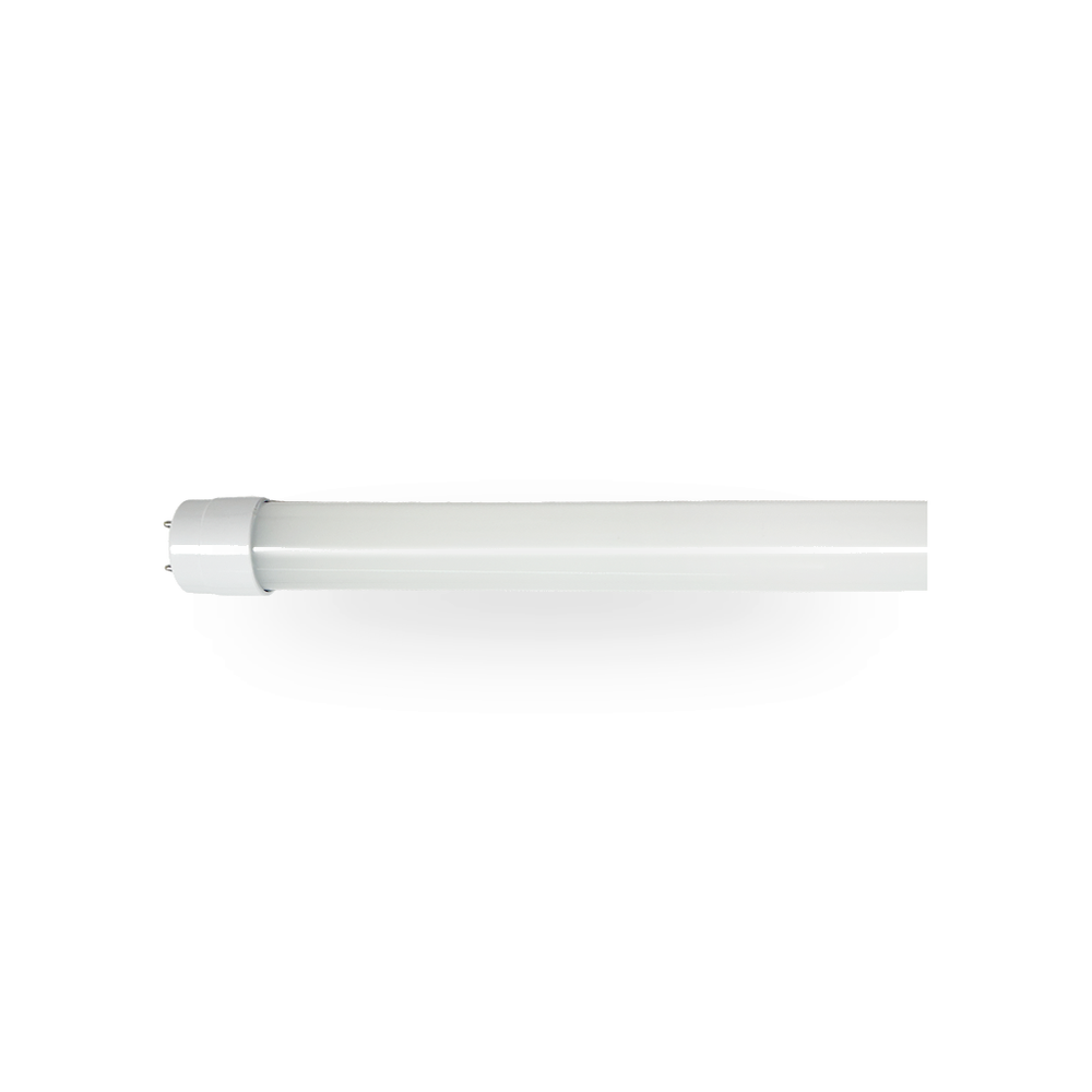 Close-up van de G13-fittingpinnen aan het uiteinde van de LED T8 buis, specifiek voor aansluiting op elektronische en magnetische ballast.
